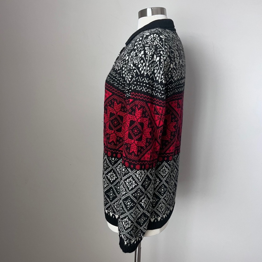 Vintage Pendleton Originals Womens 100% Wool‎ Cardigan Sweater Fair Isle Large - Picture 6 of 12